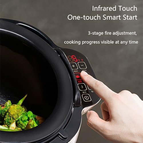 Automatic Rotating Cooking Pot – One-Touch Non-Stick Kitchen Appliance