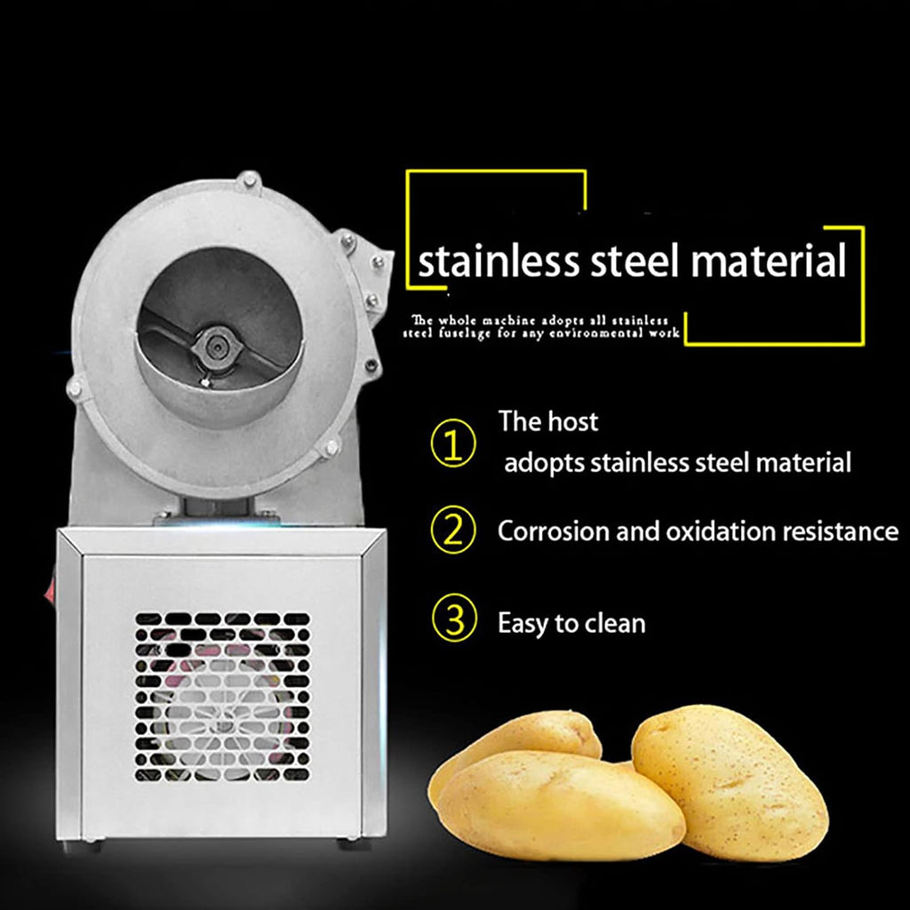 Electric Vegetable Slicer & Shredder – Stainless Steel Kitchen Food Cutter