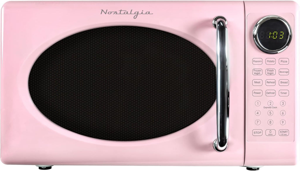 Retro Countertop Microwave Oven – Vintage Style Kitchen Essential
