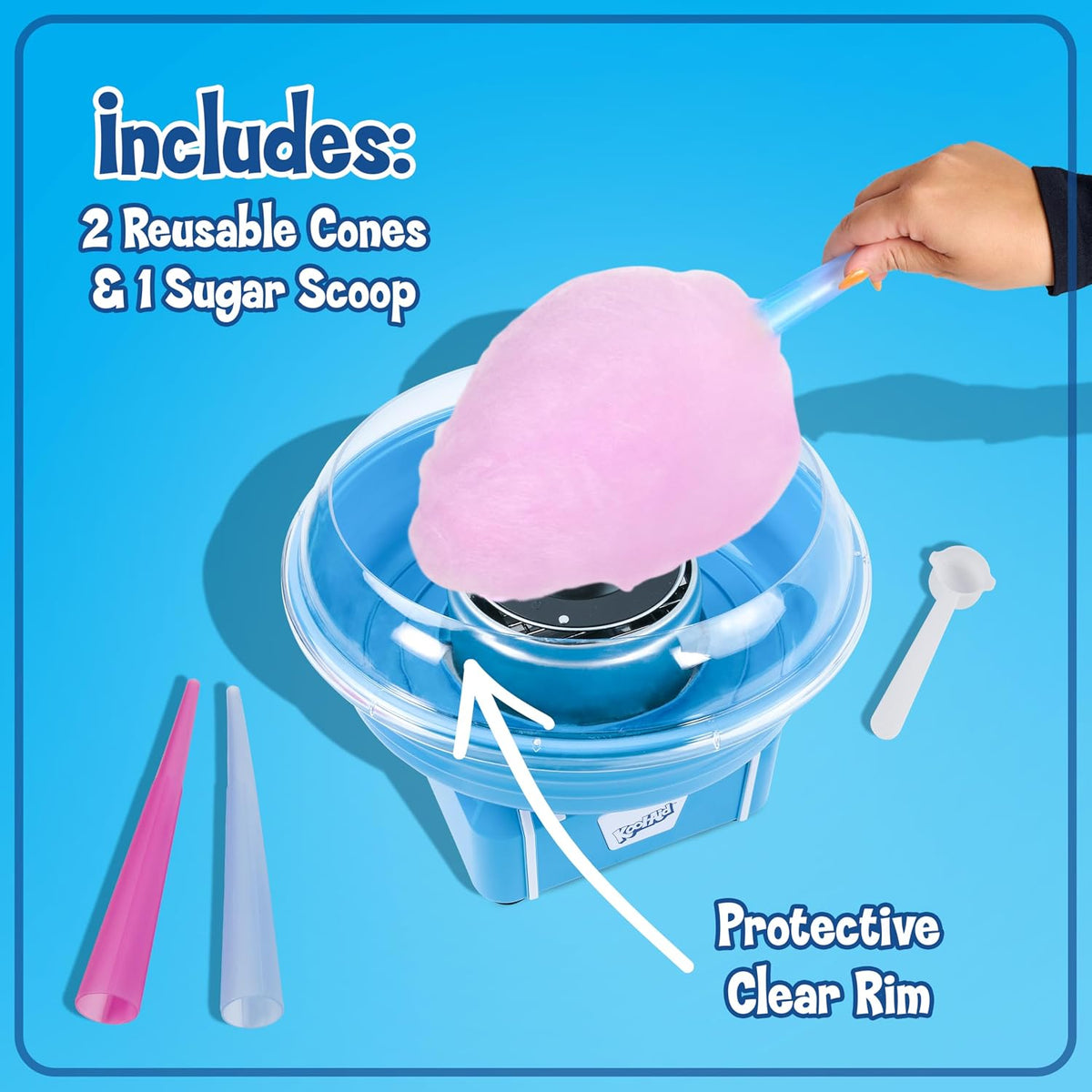Vintage Countertop Cotton Candy Maker – Fun & Sweet Treats at Home